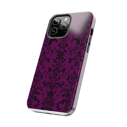 Elegant Damask Tough Phone Cases for Protection and Style