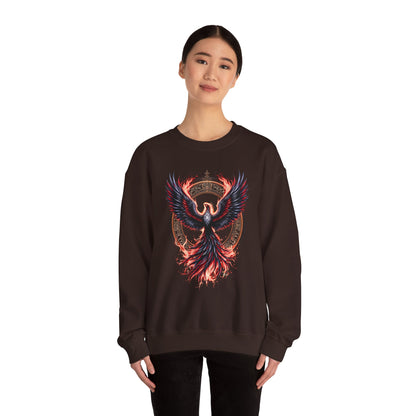 Phoenix Fire Unisex Heavy Blend™ Crewneck Sweatshirt - Bold Graphic Design