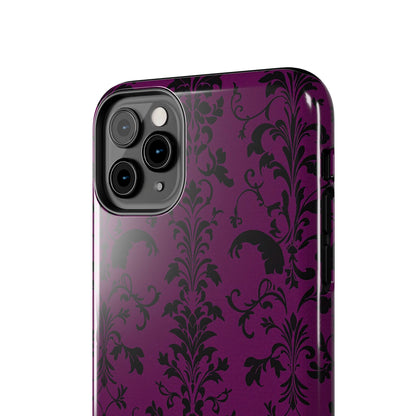 Elegant Damask Tough Phone Cases for Protection and Style