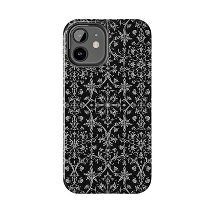 Elegant Floral Tough Phone Case - Durable Protection with Stylish Design