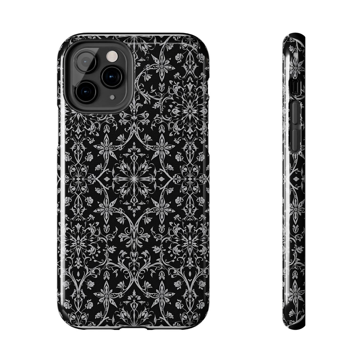 Elegant Floral Tough Phone Case - Durable Protection with Stylish Design