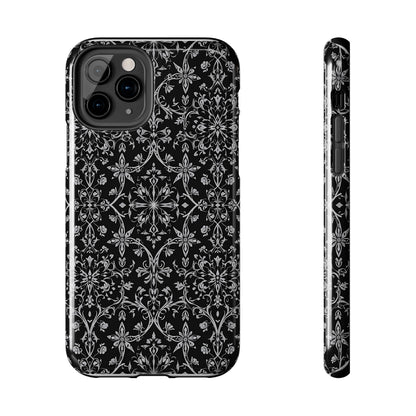 Elegant Floral Tough Phone Case - Durable Protection with Stylish Design