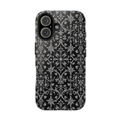 Elegant Floral Tough Phone Case - Durable Protection with Stylish Design