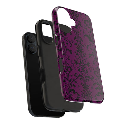 Elegant Damask Tough Phone Cases for Protection and Style