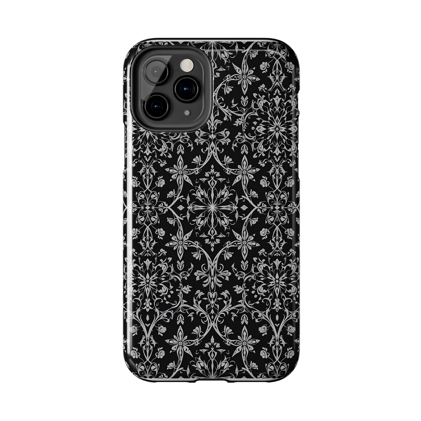 Elegant Floral Tough Phone Case - Durable Protection with Stylish Design