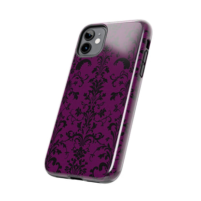 Elegant Damask Tough Phone Cases for Protection and Style