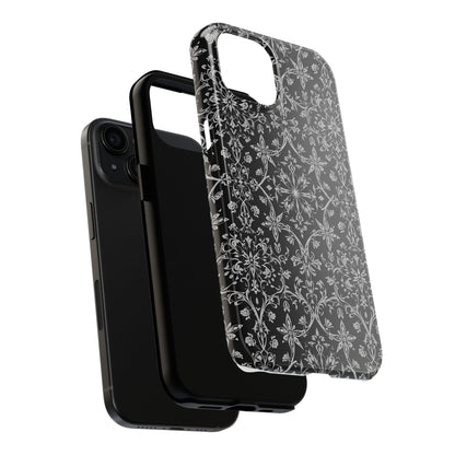 Elegant Floral Tough Phone Case - Durable Protection with Stylish Design