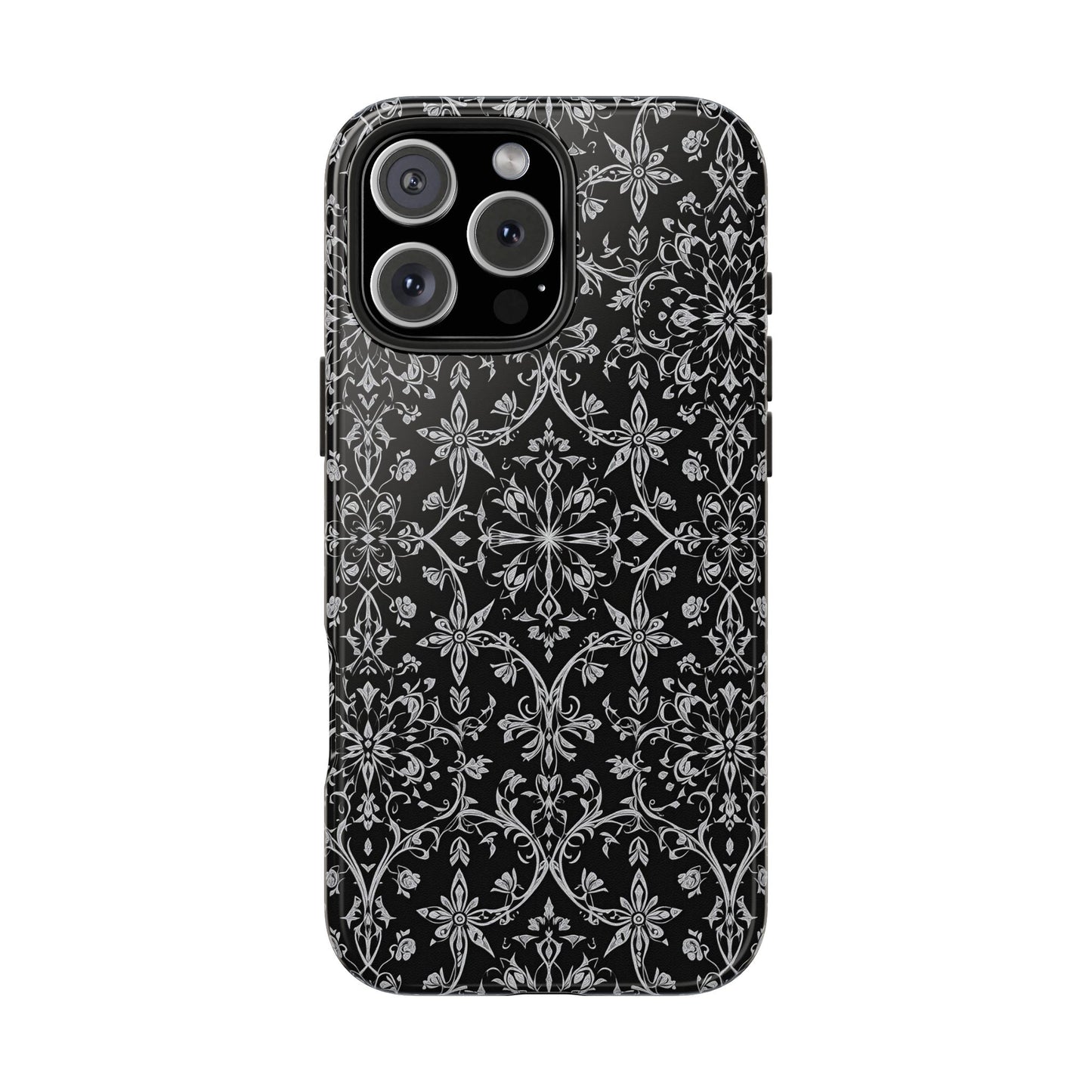 Elegant Floral Tough Phone Case - Durable Protection with Stylish Design