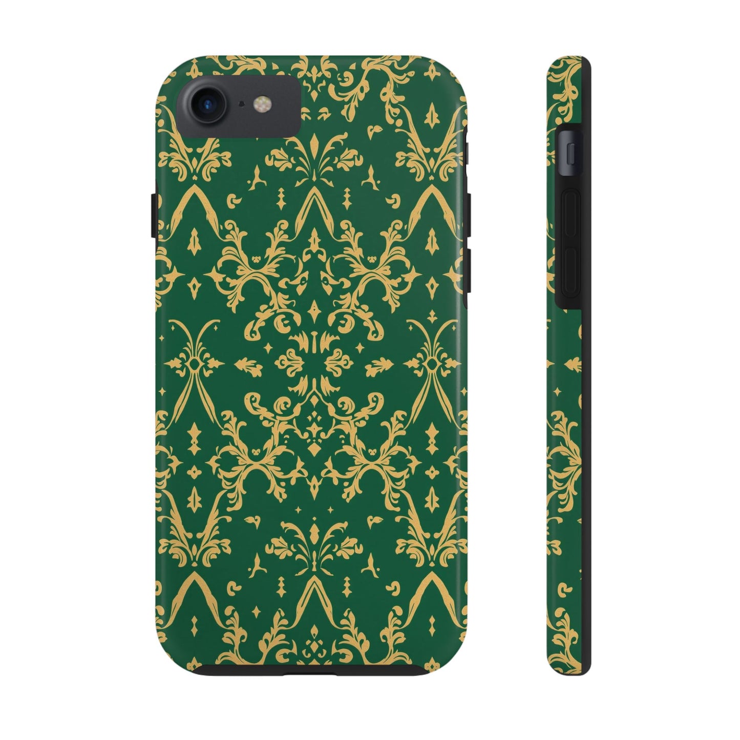 Elegant Damask Green Tough Phone Case