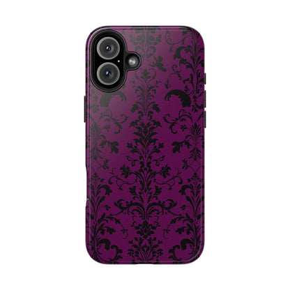 Elegant Damask Tough Phone Cases for Protection and Style