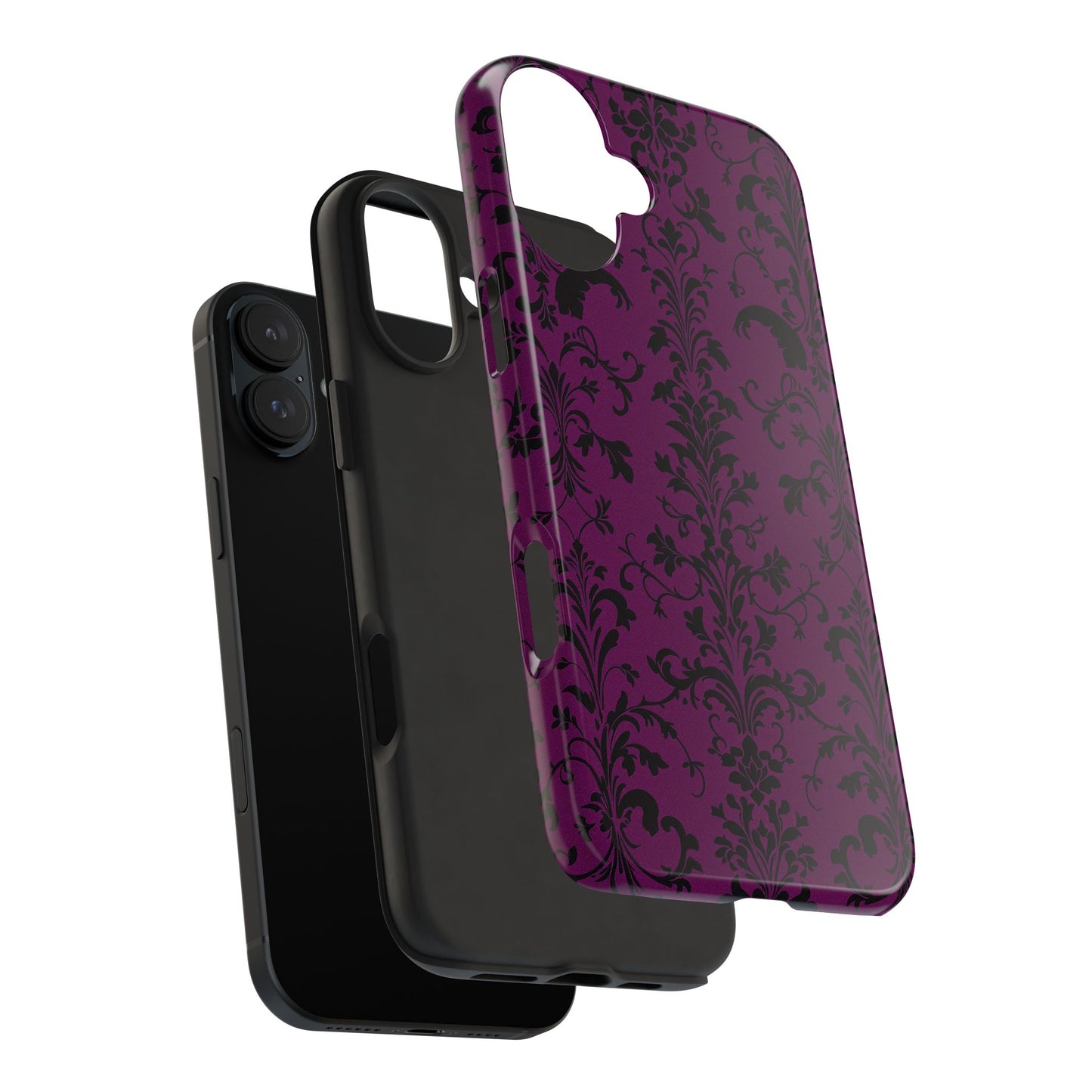 Elegant Damask Tough Phone Cases for Protection and Style