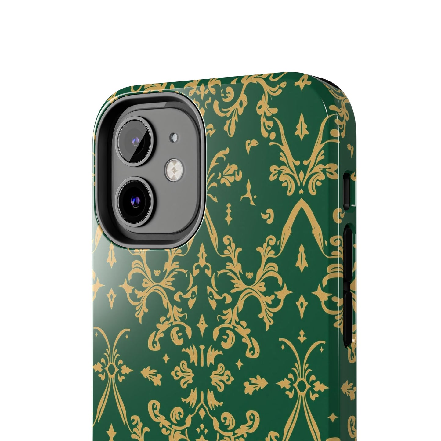 Elegant Damask Green Tough Phone Case