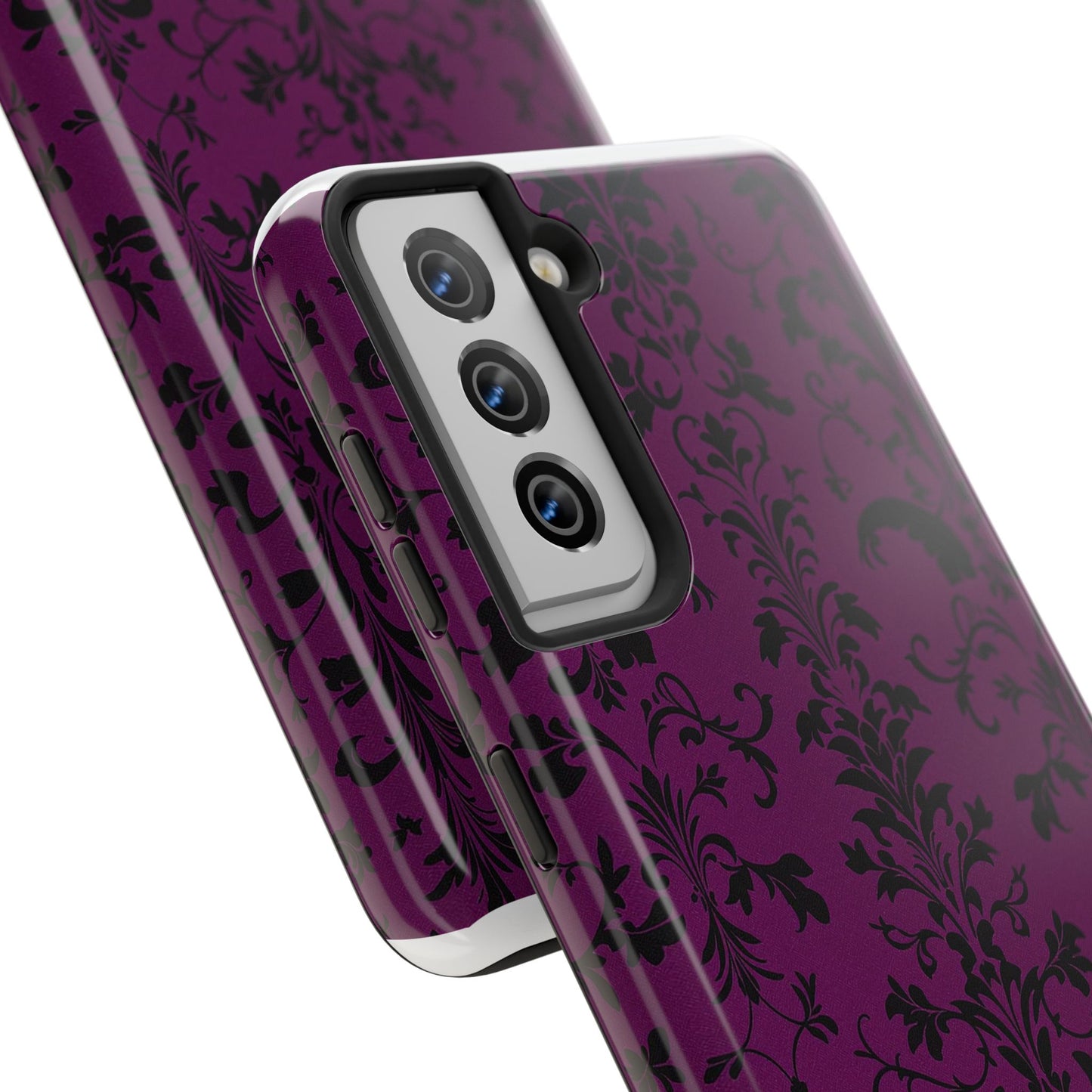 Elegant Damask Tough Phone Cases for Protection and Style