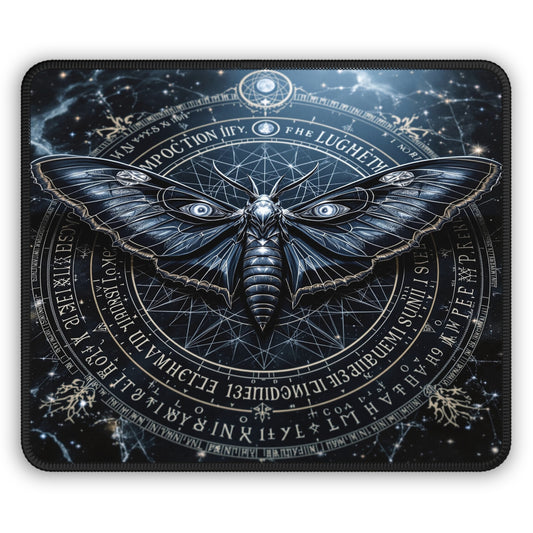 Mystical Moth Gaming Mouse Pad - Enigmatic Design for Gamers & Creatives