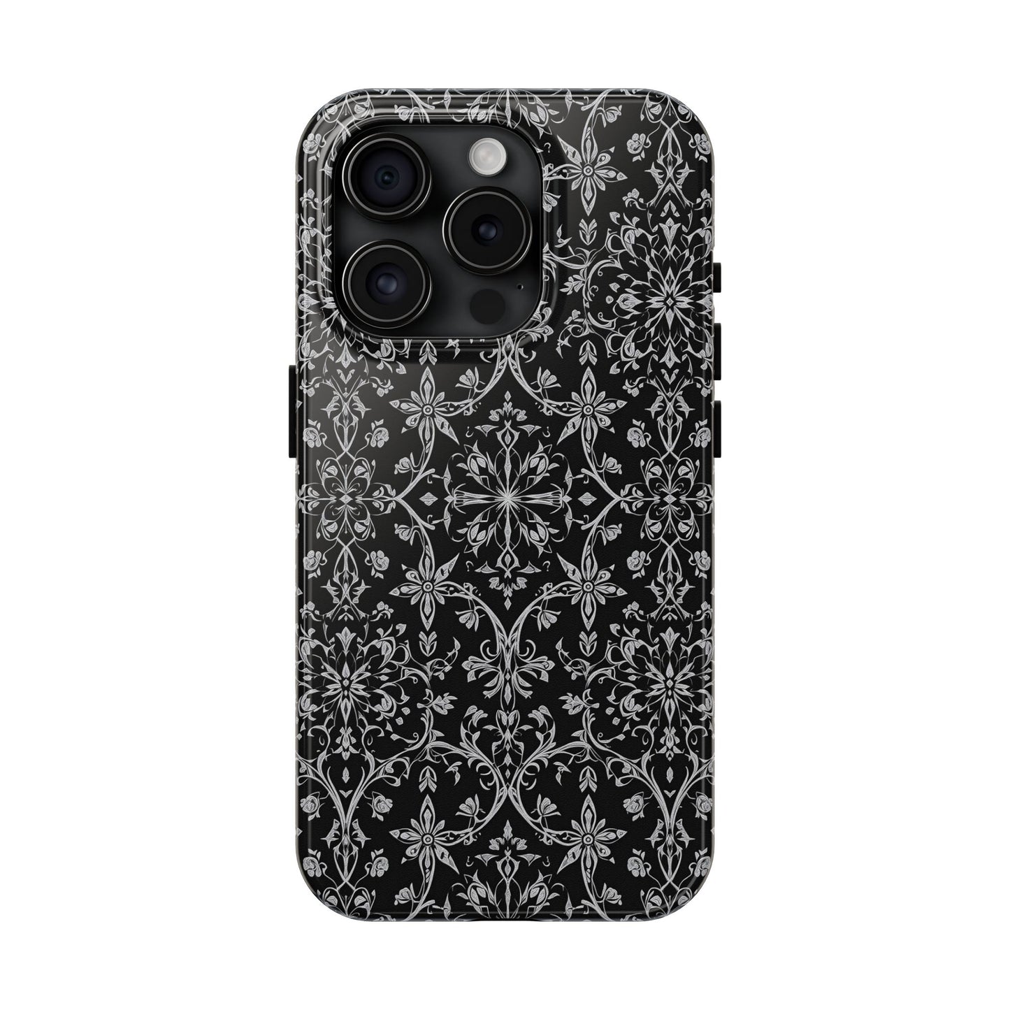 Elegant Floral Tough Phone Case - Durable Protection with Stylish Design