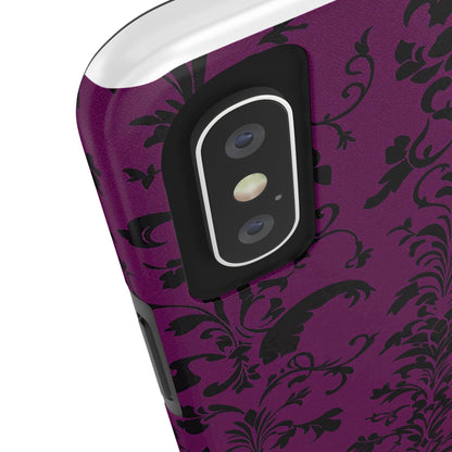 Elegant Damask Tough Phone Cases for Protection and Style