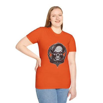 Gothic Skull Graphic T-Shirt - Unisex Softstyle Tee