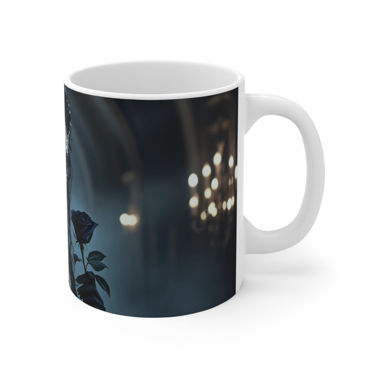 Mug - Enchantress Woman Holding Flower Design