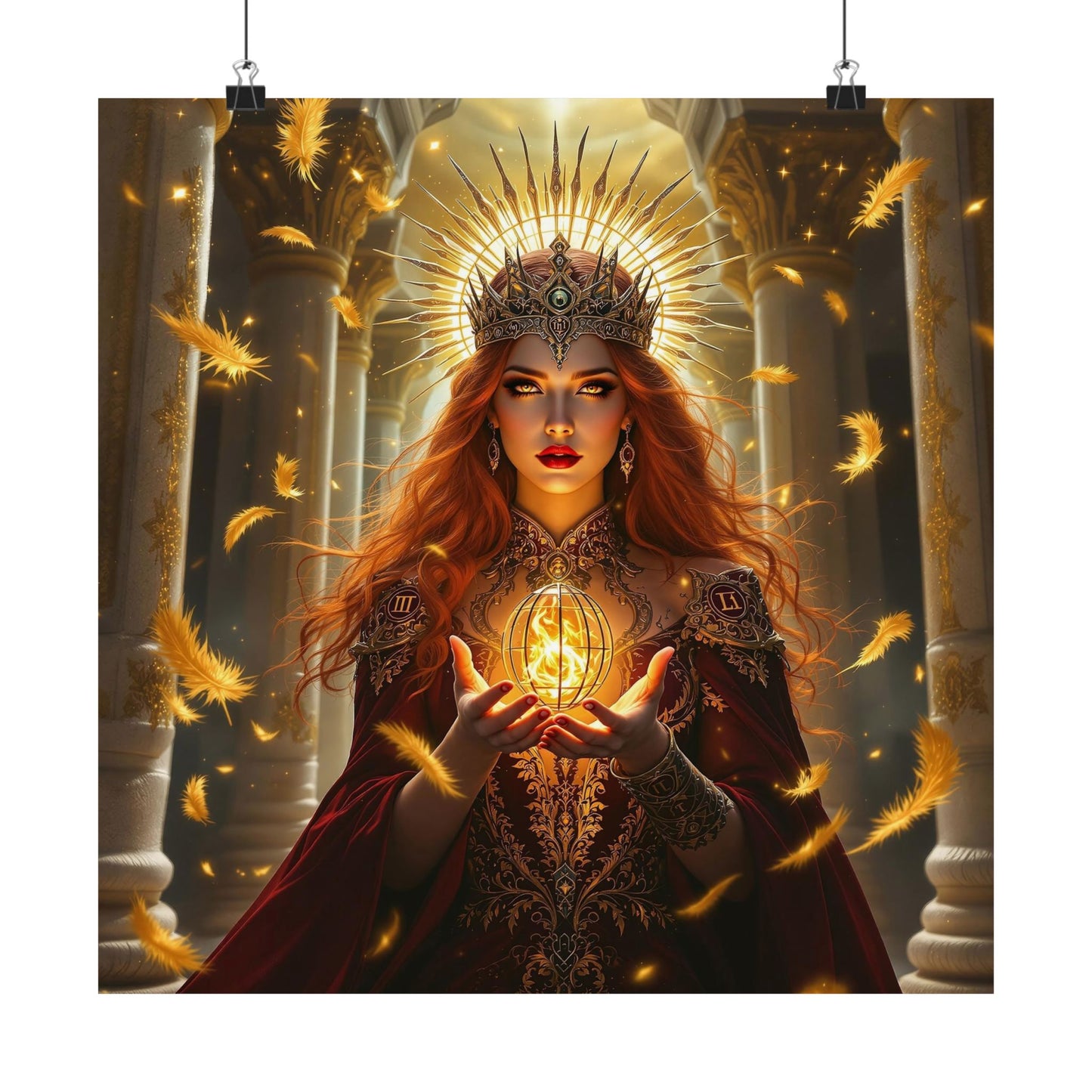 Mystical Queen Matte Vertical Poster | Enchanting Fantasy Wall Art