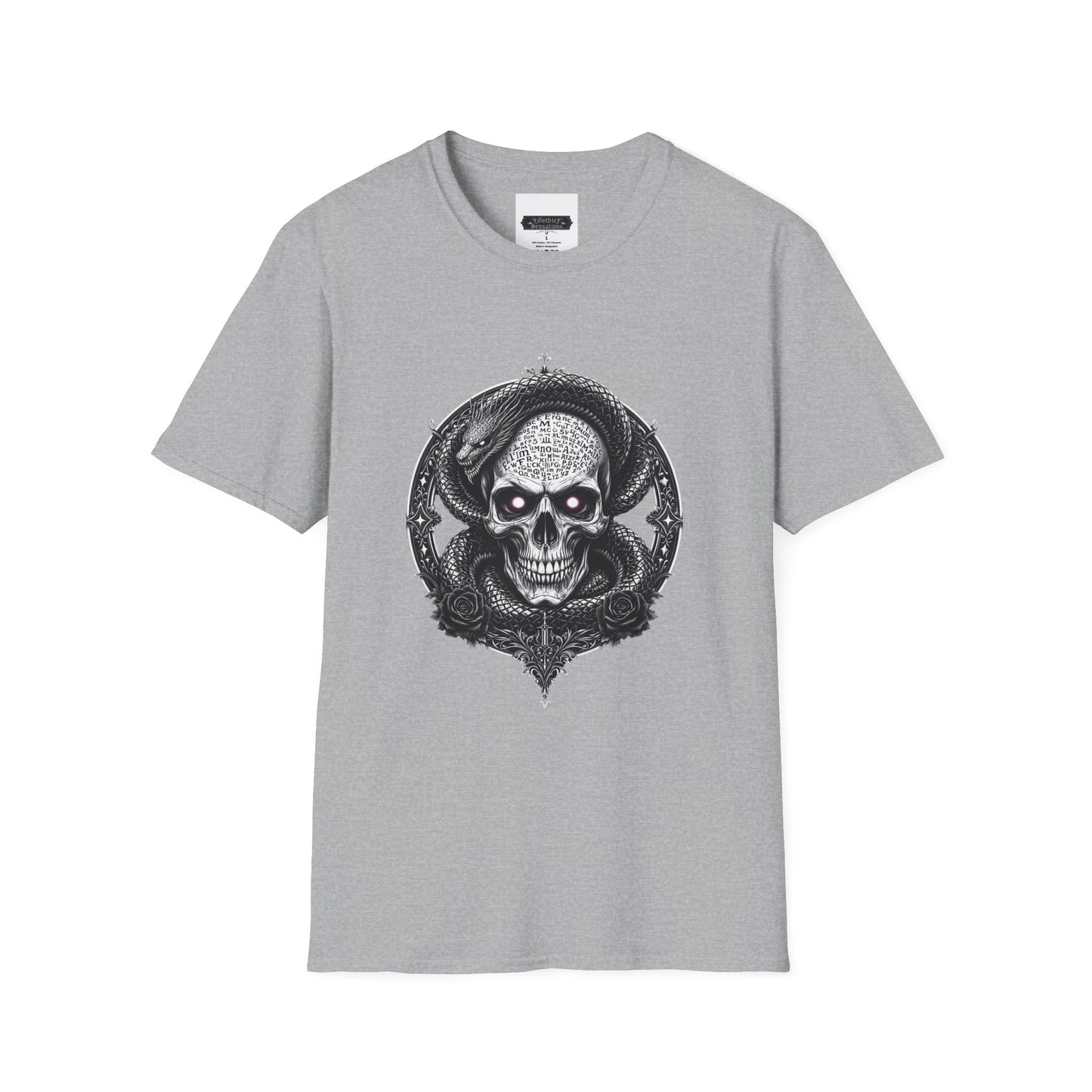 Gothic Skull Graphic T-Shirt - Unisex Softstyle Tee