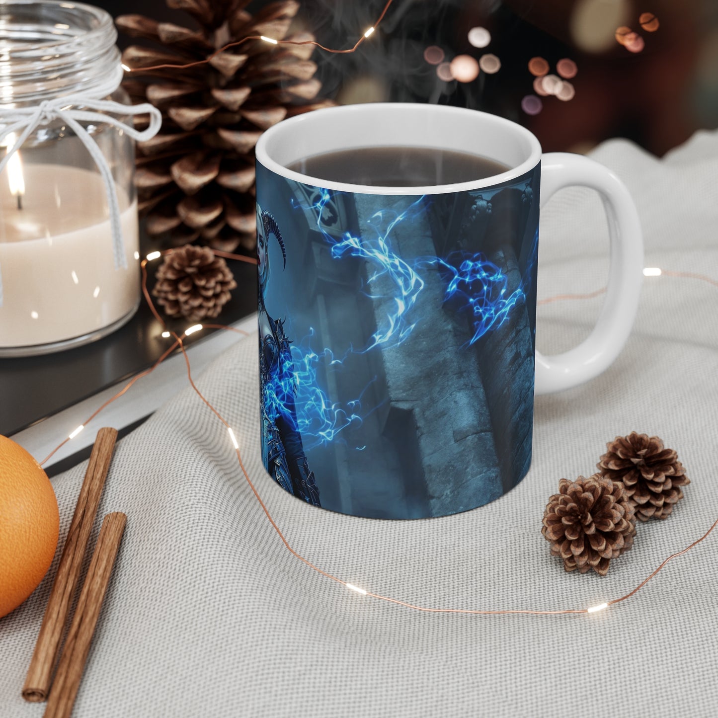 Enchanting Fantasy Mug - 11oz Dark Sorceress Design