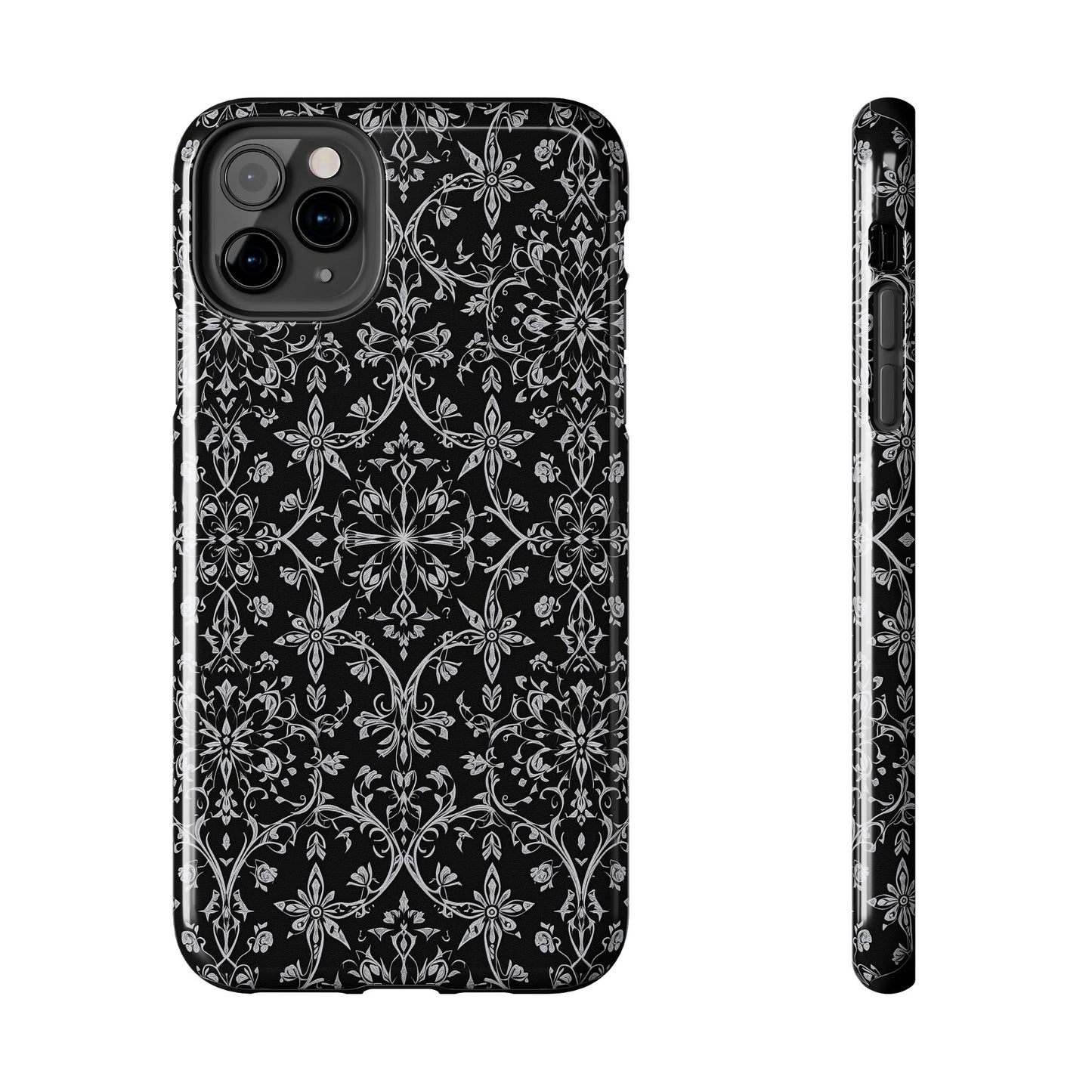 Elegant Floral Tough Phone Case - Durable Protection with Stylish Design