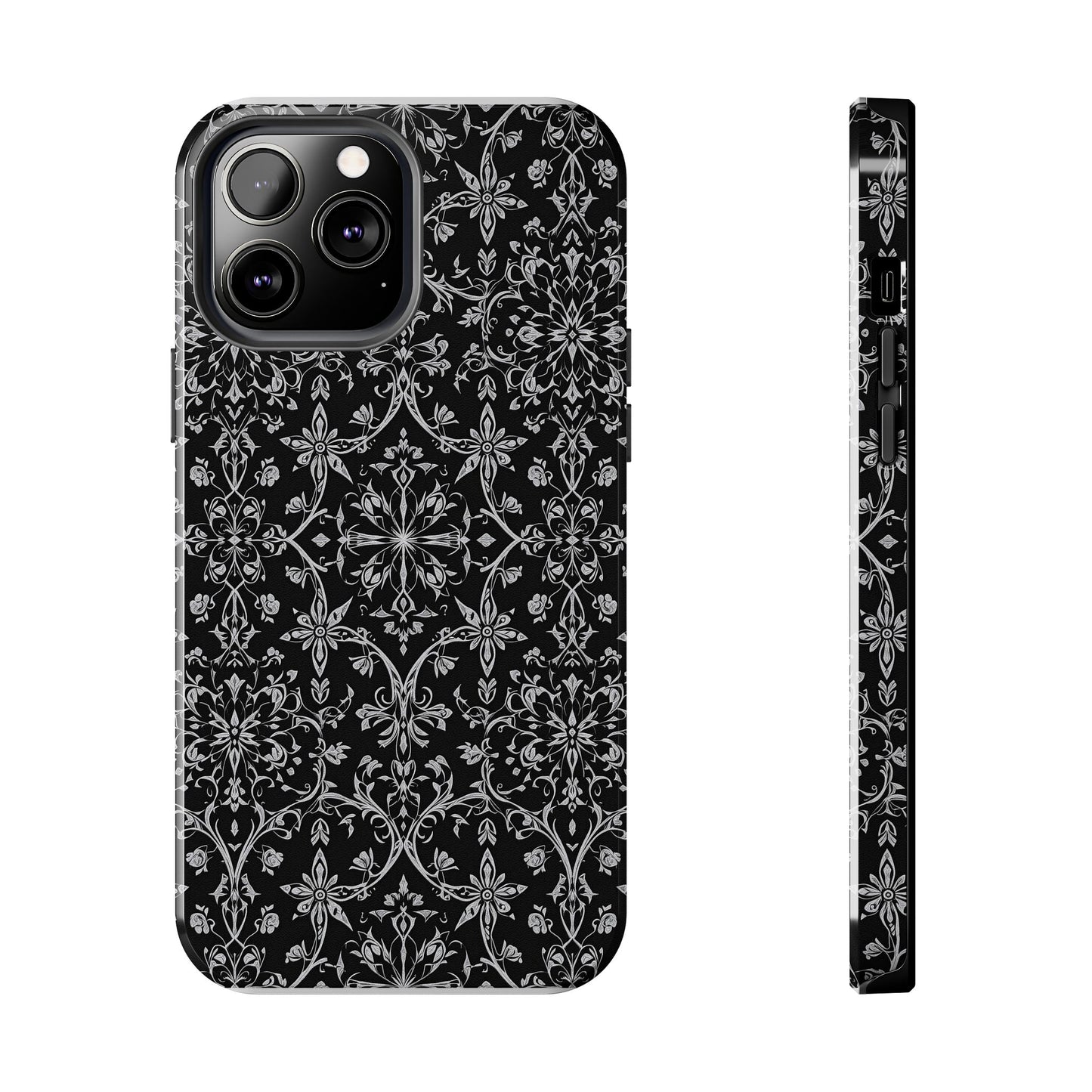 Elegant Floral Tough Phone Case - Durable Protection with Stylish Design