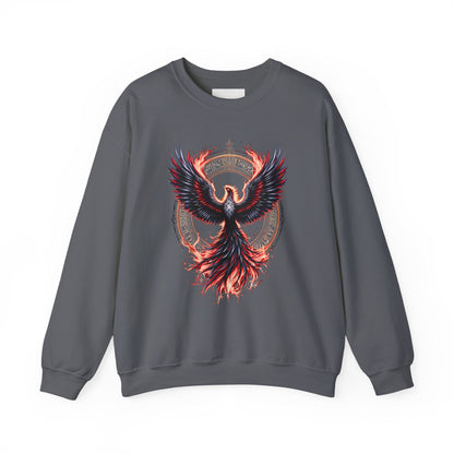 Phoenix Fire Unisex Heavy Blend™ Crewneck Sweatshirt - Bold Graphic Design