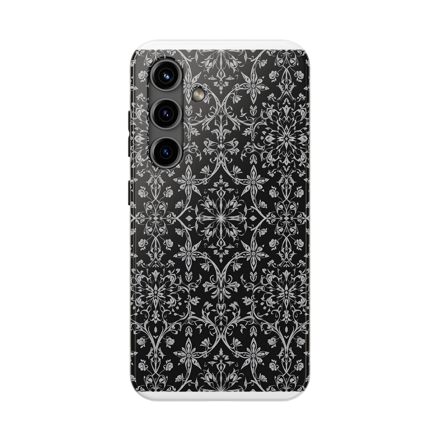 Elegant Floral Tough Phone Case - Durable Protection with Stylish Design