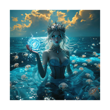 Mystical Mermaid Matte Vertical Poster | Ocean Themed Wall Art