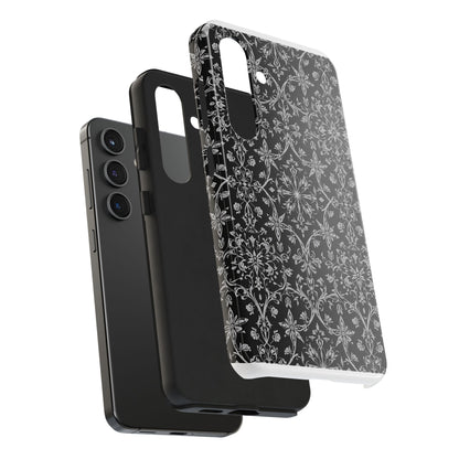 Elegant Floral Tough Phone Case - Durable Protection with Stylish Design