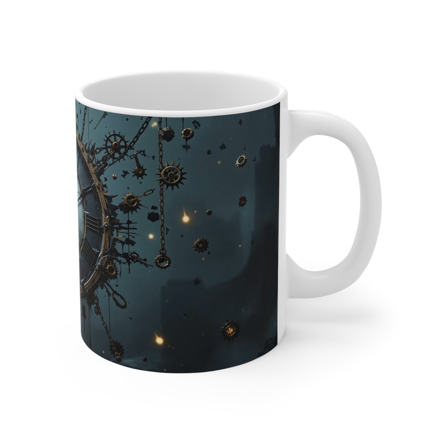 Steampunk Clock 11oz Mug - Unique Vintage Design for Coffee Lovers