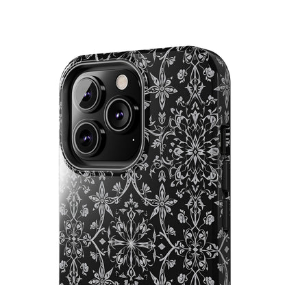 Elegant Floral Tough Phone Case - Durable Protection with Stylish Design