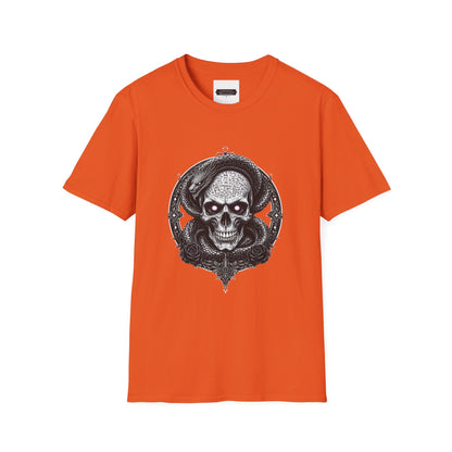 Gothic Skull Graphic T-Shirt - Unisex Softstyle Tee