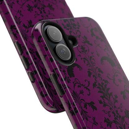 Elegant Damask Tough Phone Cases for Protection and Style