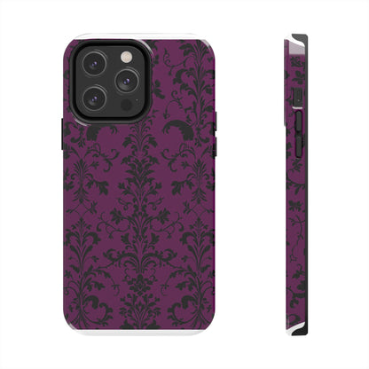 Elegant Damask Tough Phone Cases for Protection and Style