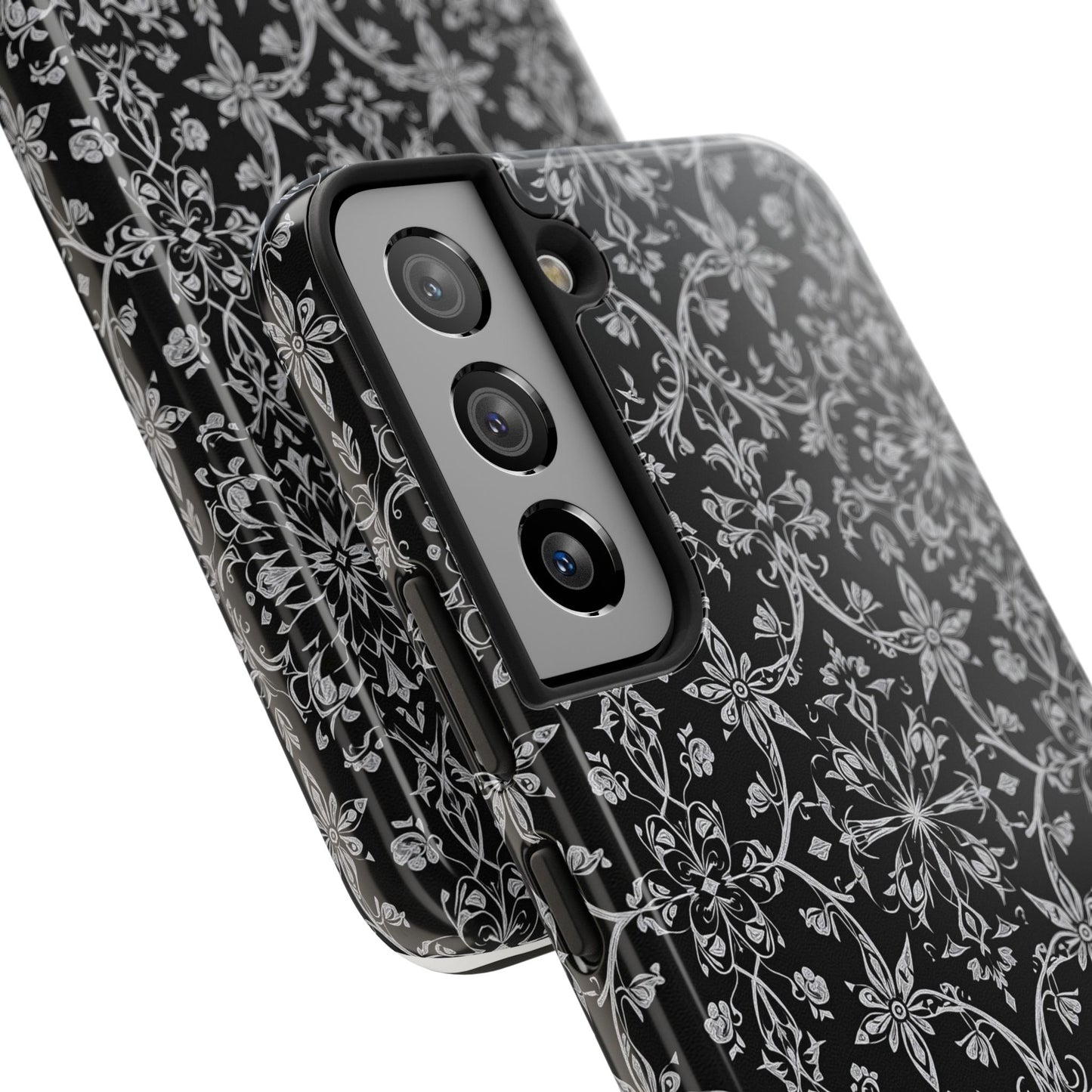 Elegant Floral Tough Phone Case - Durable Protection with Stylish Design