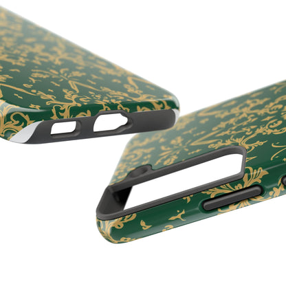 Elegant Damask Green Tough Phone Case