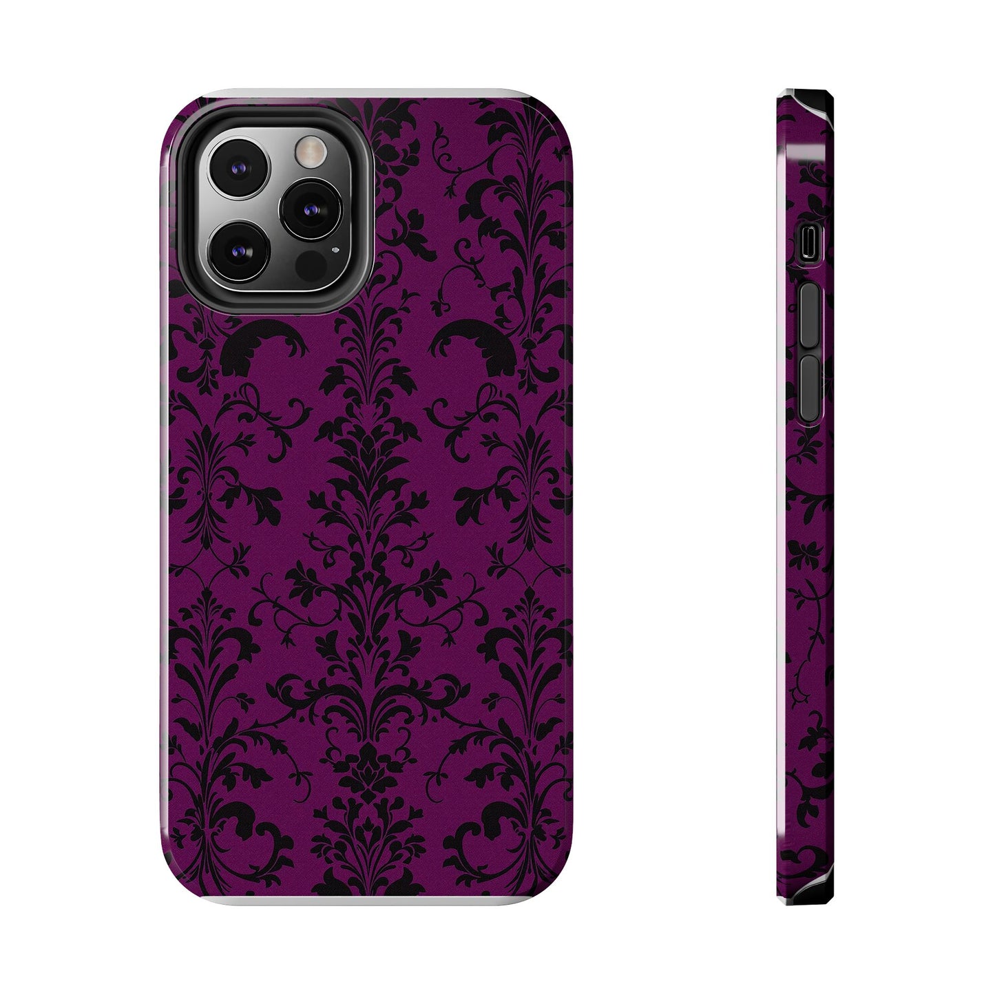 Elegant Damask Tough Phone Cases for Protection and Style