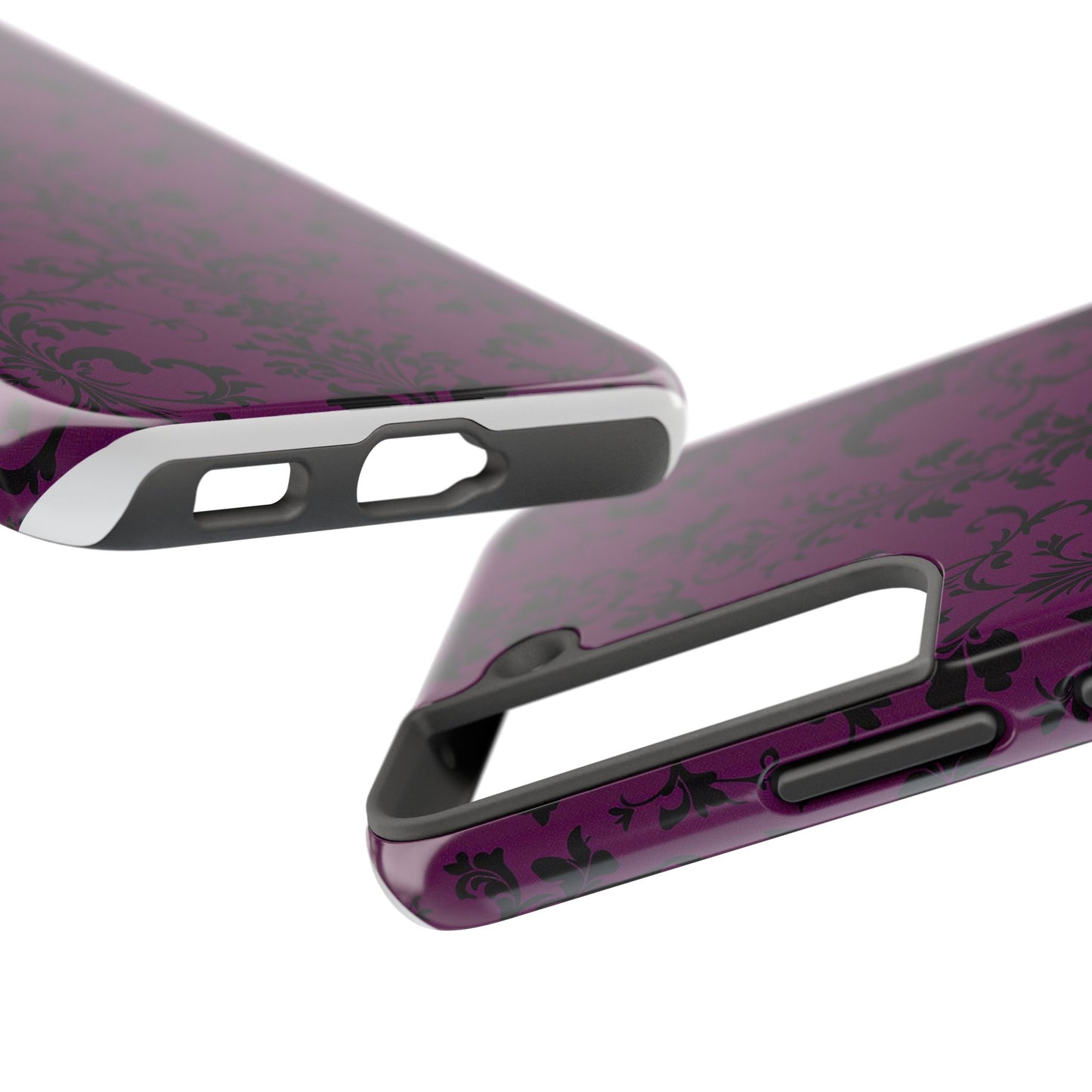 Elegant Damask Tough Phone Cases for Protection and Style