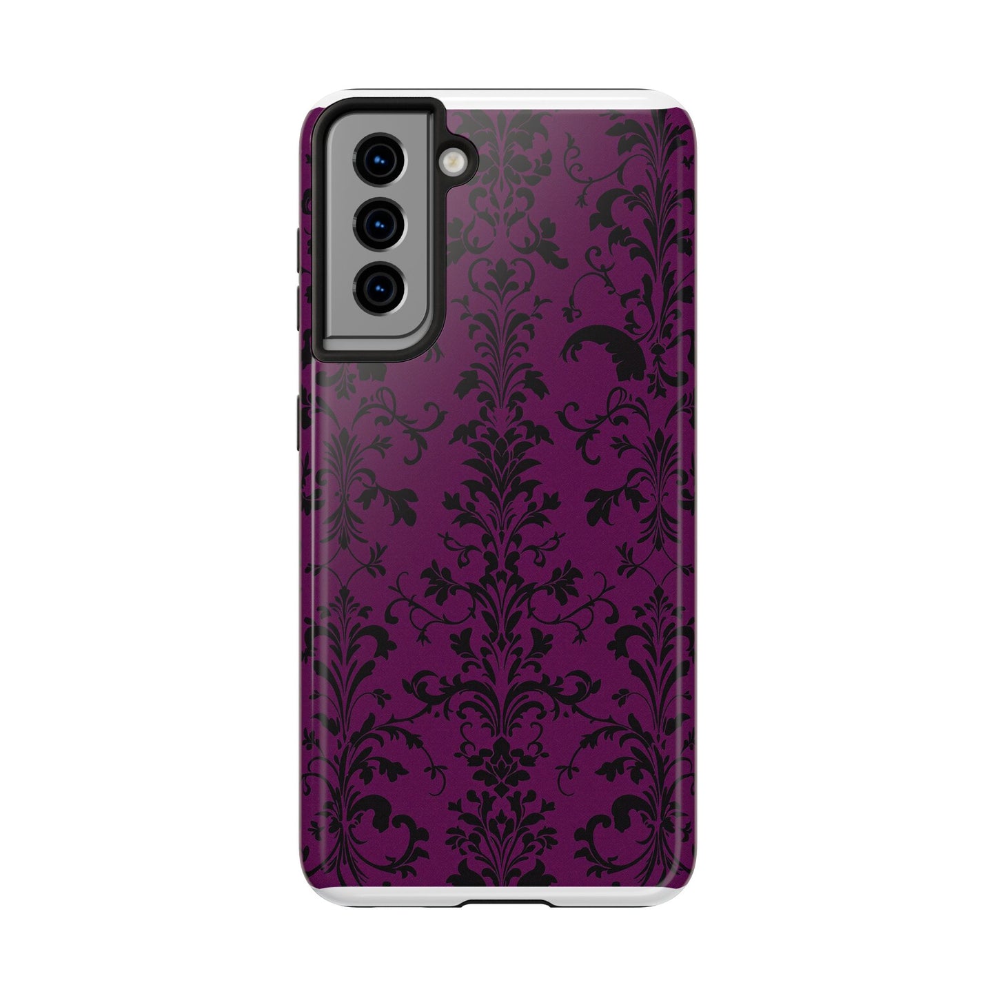 Elegant Damask Tough Phone Cases for Protection and Style