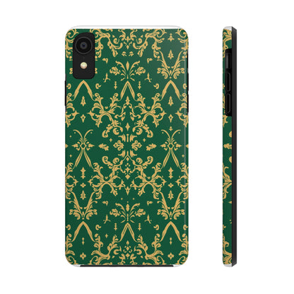 Elegant Damask Green Tough Phone Case