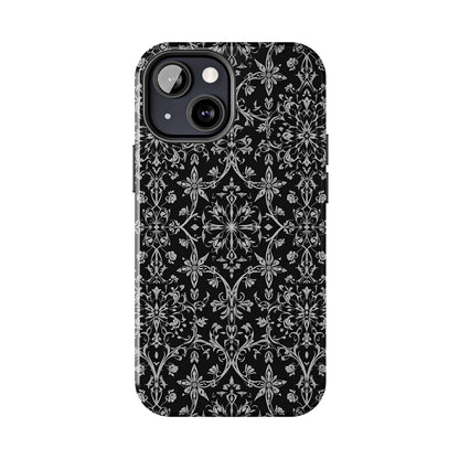 Elegant Floral Tough Phone Case - Durable Protection with Stylish Design