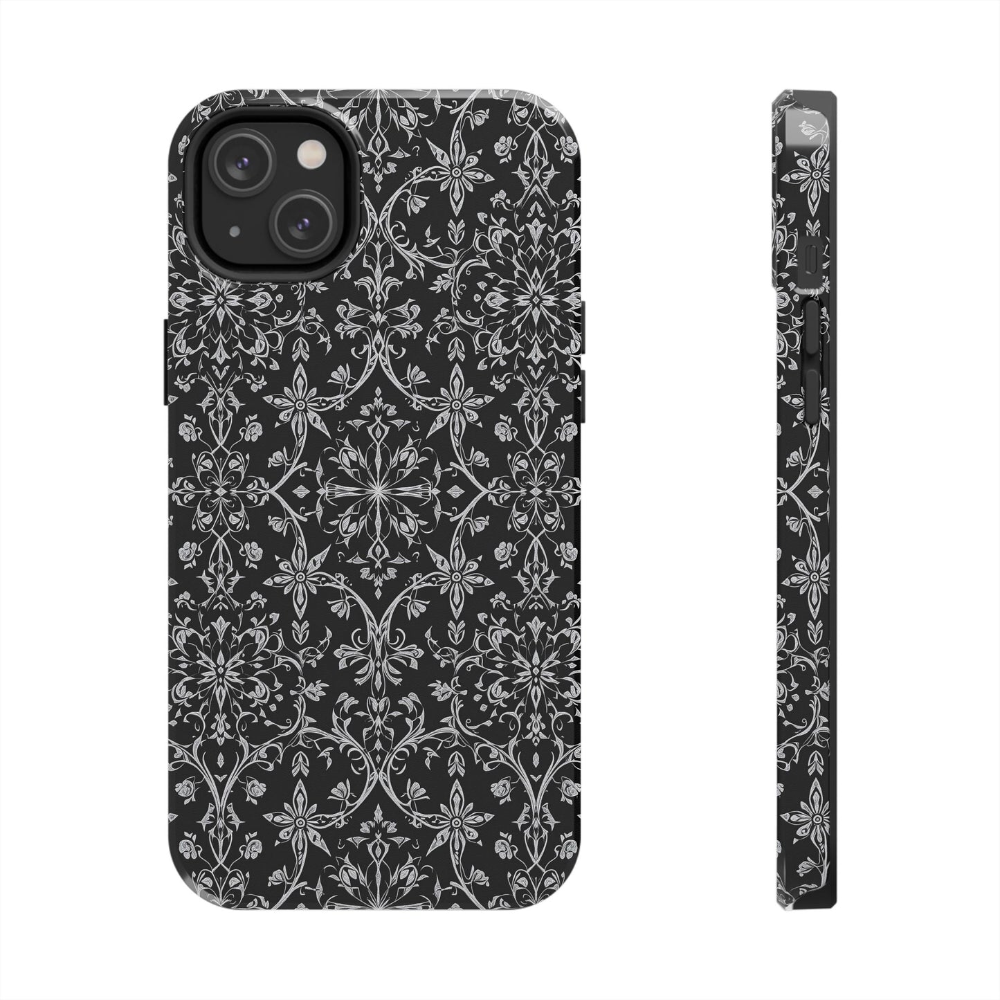 Elegant Floral Tough Phone Case - Durable Protection with Stylish Design