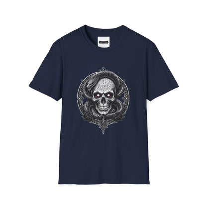 Gothic Skull Graphic T-Shirt - Unisex Softstyle Tee