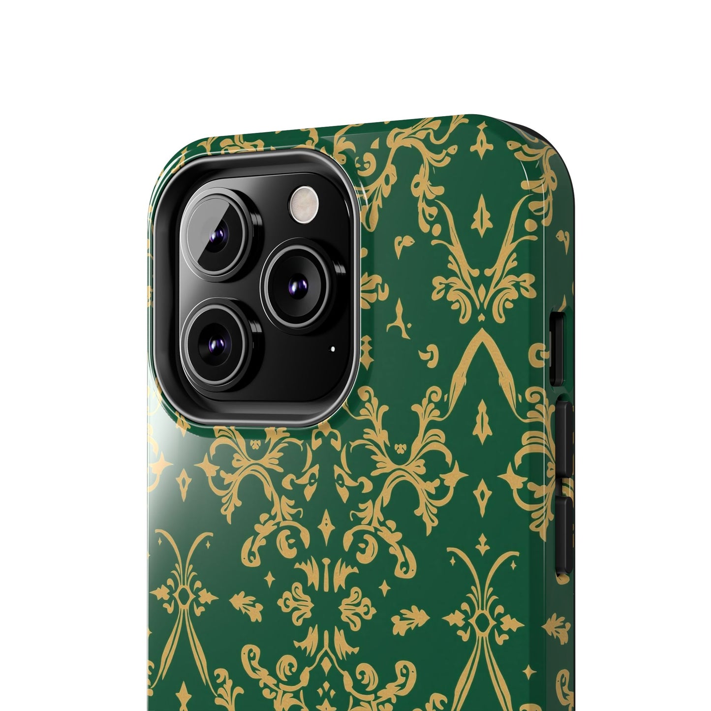 Elegant Damask Green Tough Phone Case