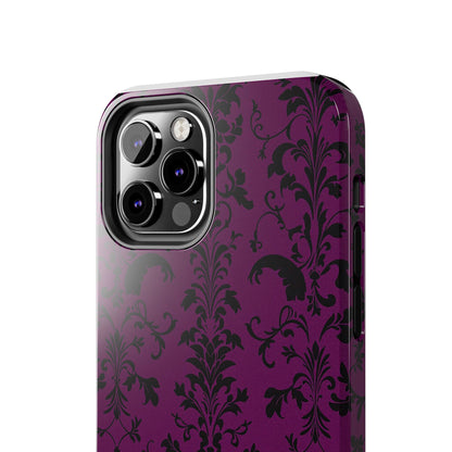 Elegant Damask Tough Phone Cases for Protection and Style