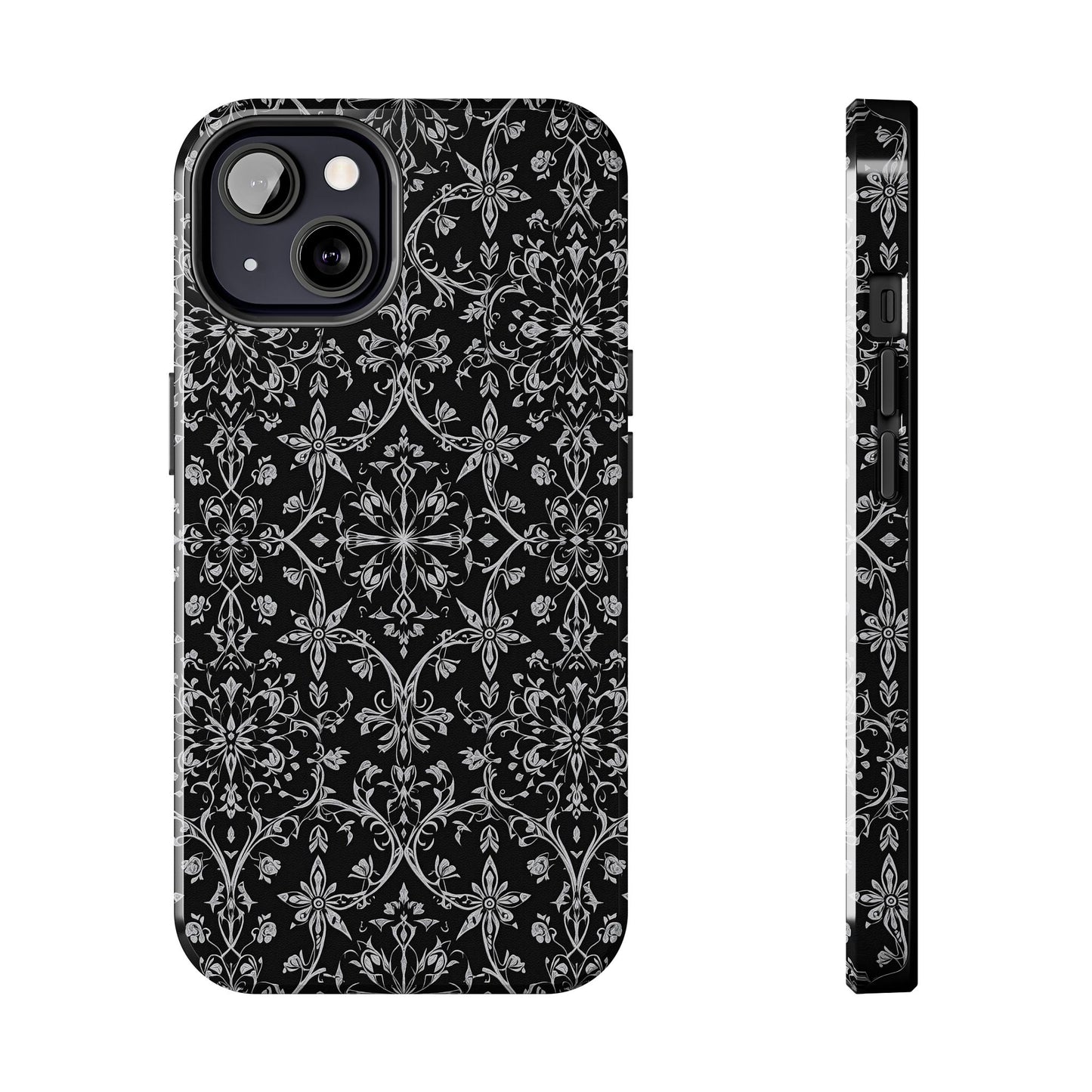 Elegant Floral Tough Phone Case - Durable Protection with Stylish Design