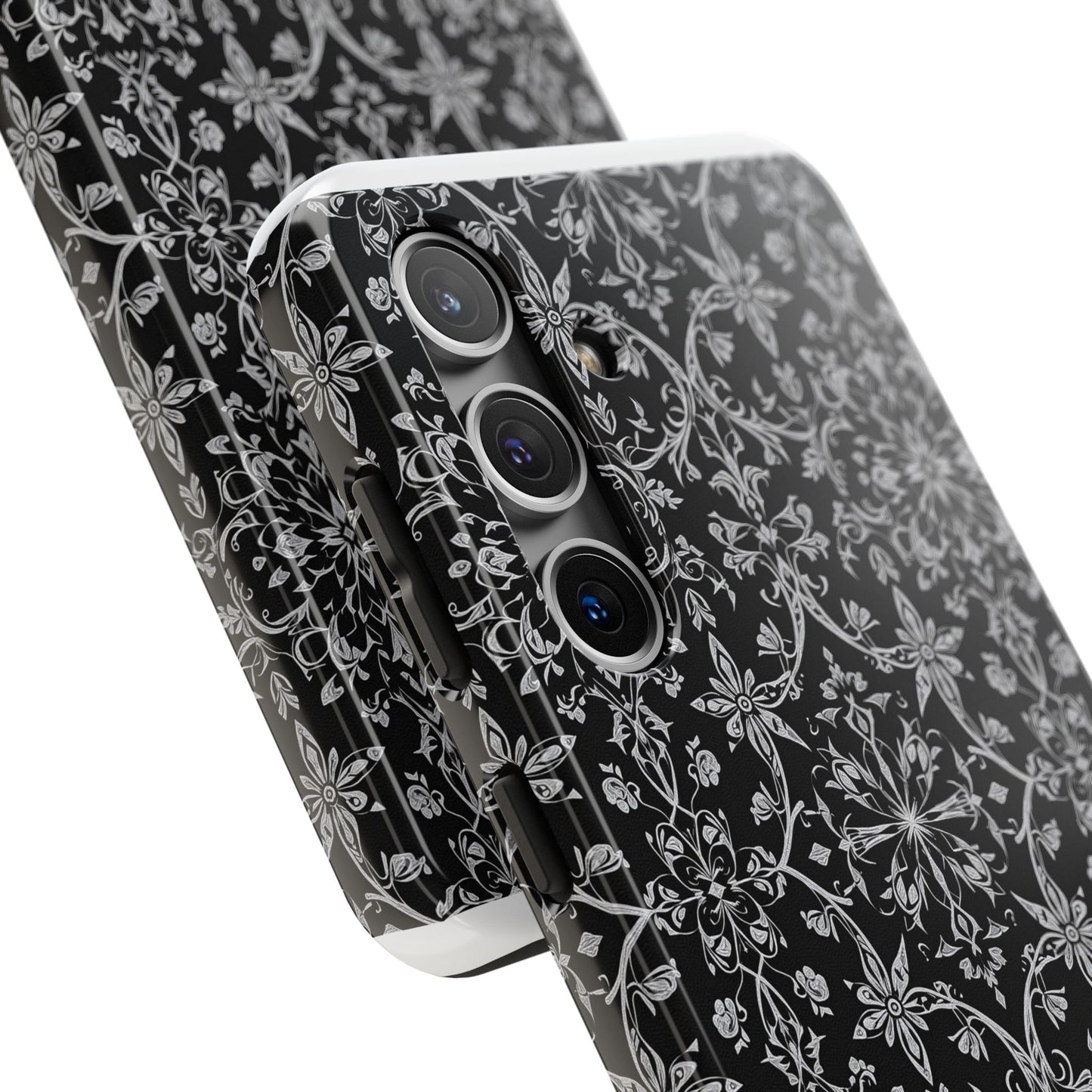 Elegant Floral Tough Phone Case - Durable Protection with Stylish Design