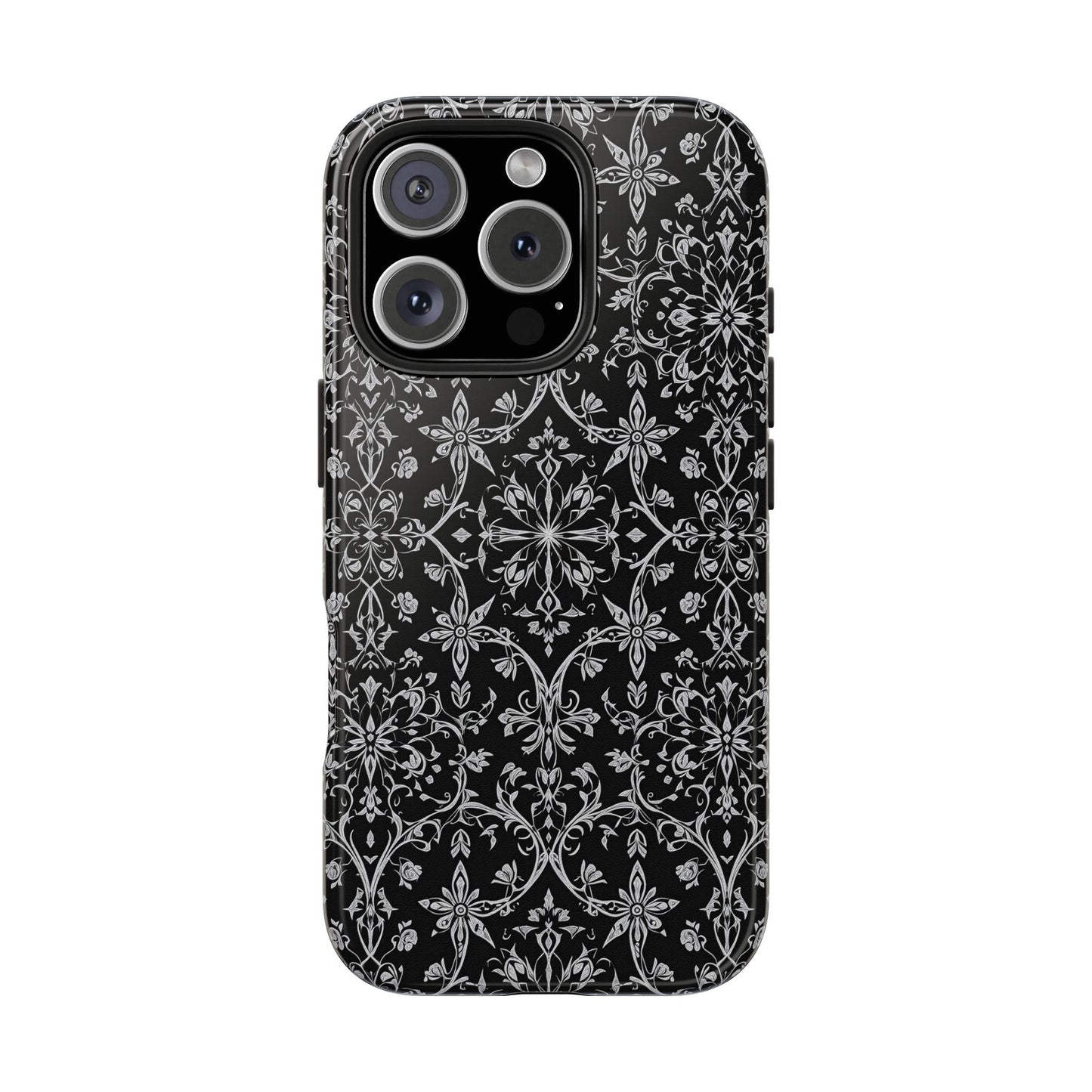 Elegant Floral Tough Phone Case - Durable Protection with Stylish Design